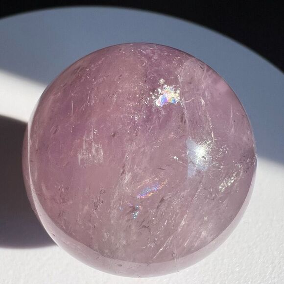 Amethyst Crystal Marble‎ Sphere Meditation Stone (#5) - Picture 7 of 10